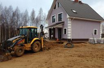 Газопровод дачного дома на озере Ройка